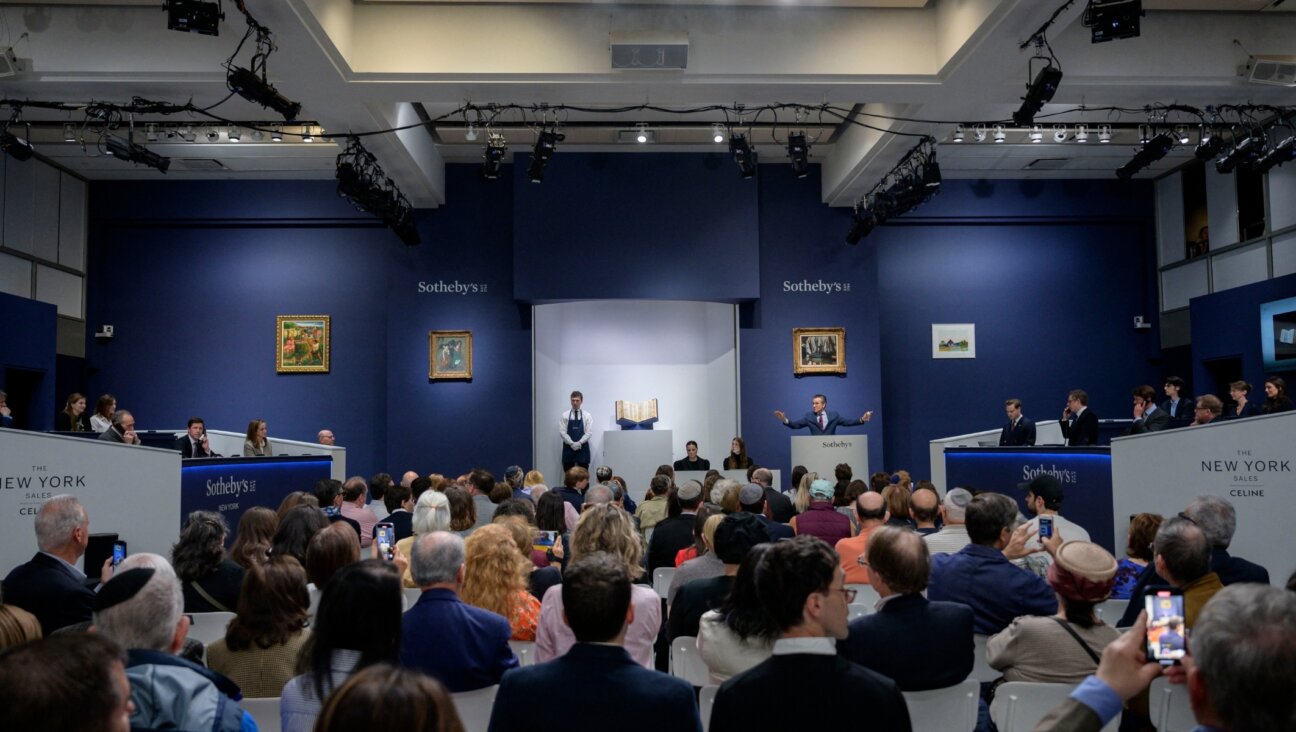 Sotheby’s auctioneer Benjamin Doller takes bids for the Codex Sassoon (Angela Weiss/AFP/Getty)