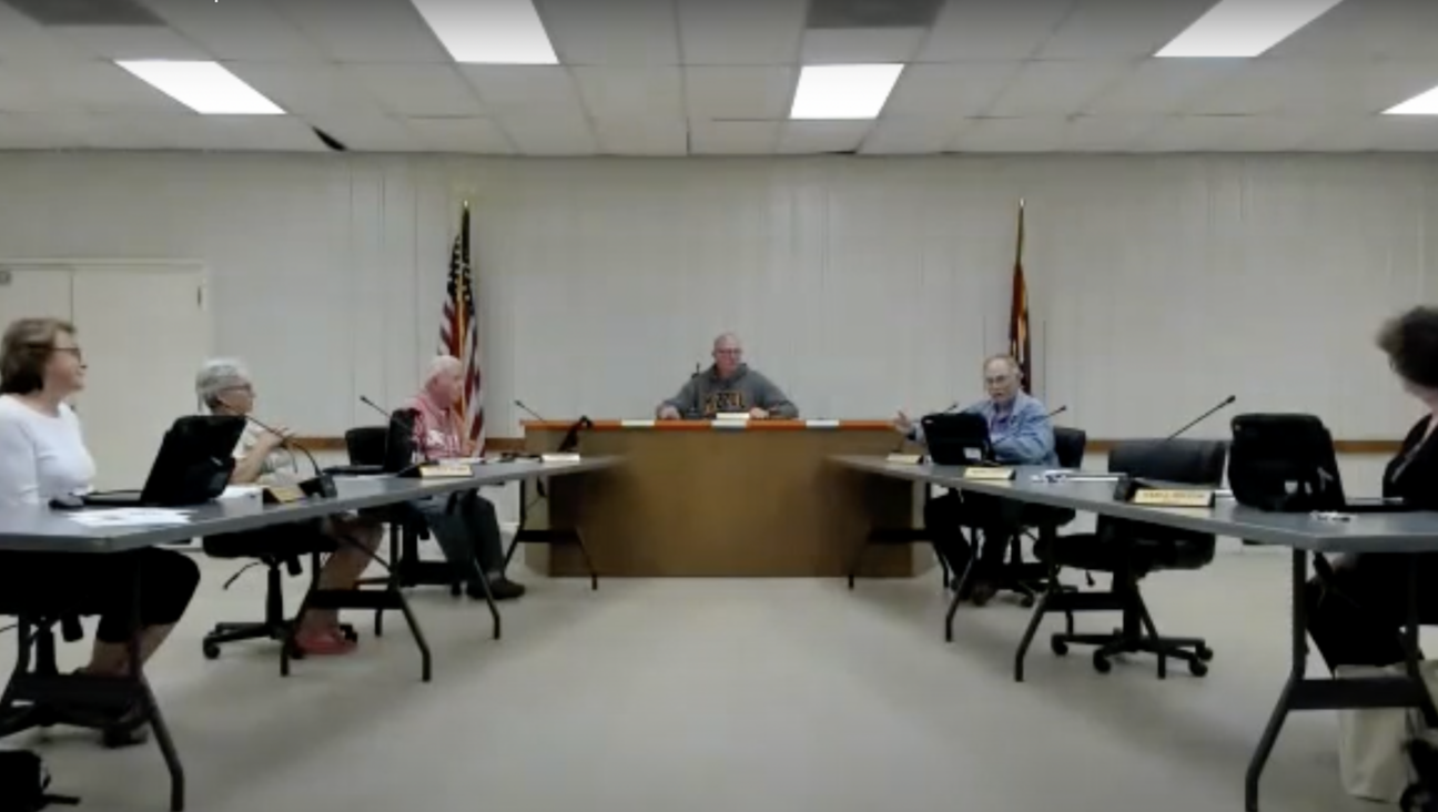 Mayor Stephen Wright of Odessa, Missouri, said the town’s trash collectors are “not trying to Jew anybody” during a meeting of the Board of Aldermen, May 15, 2023. (Screenshot)