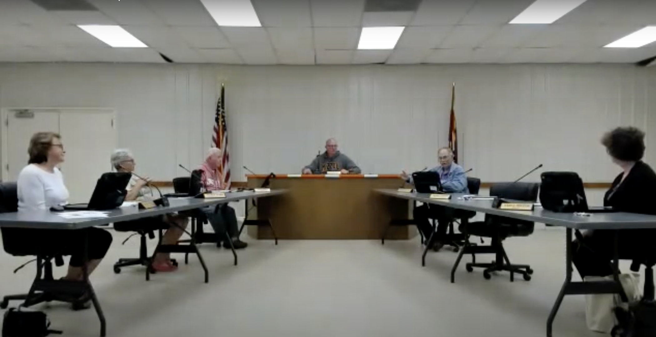 Mayor Stephen Wright of Odessa, Missouri, said the town’s trash collectors are “not trying to Jew anybody” during a meeting of the Board of Aldermen, May 15, 2023. (Screenshot)