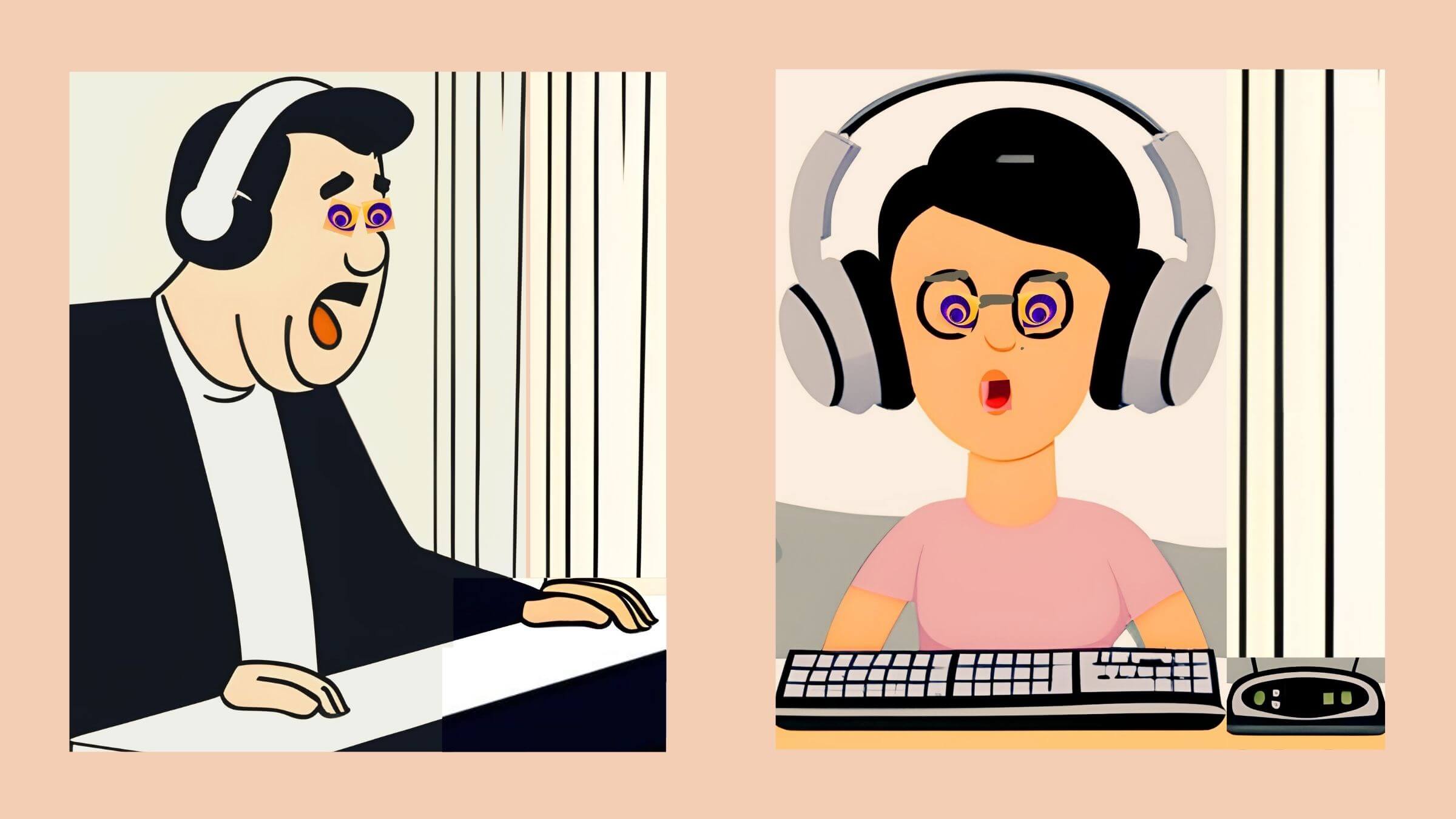 He's driving her crazy micromanaging their business. <i>(Illustration: Beth Harpaz/Canva)</i>