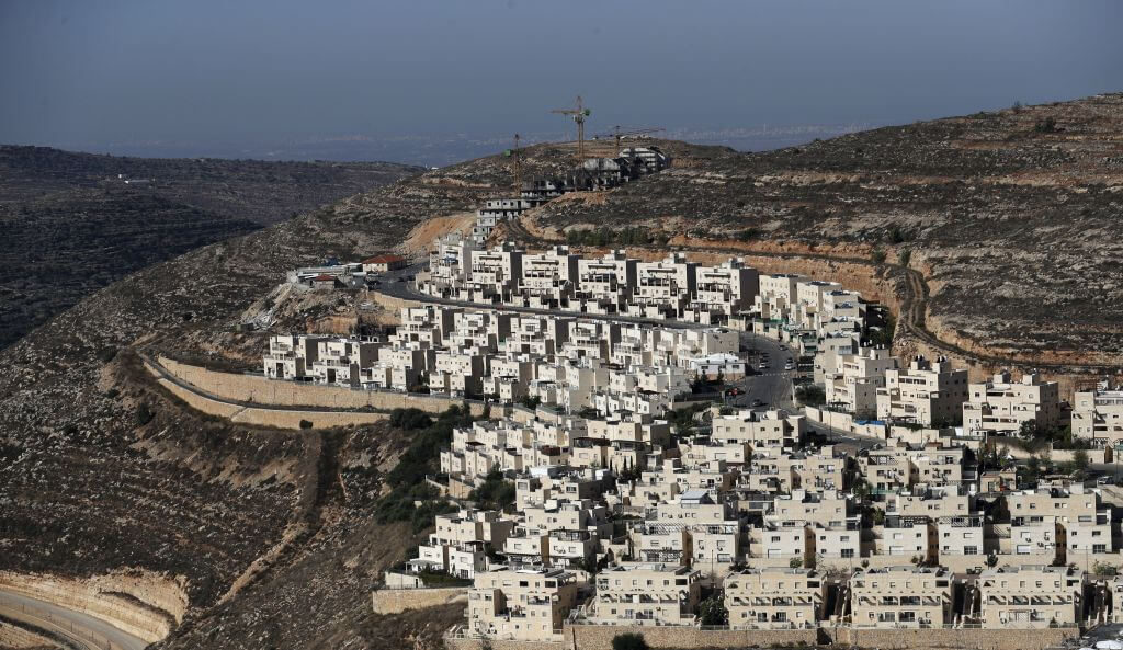 A view of the Israeli settlement of Givat Zeev, near the Palestinian city of Ramallah in the occupied West Bank, in 2019.