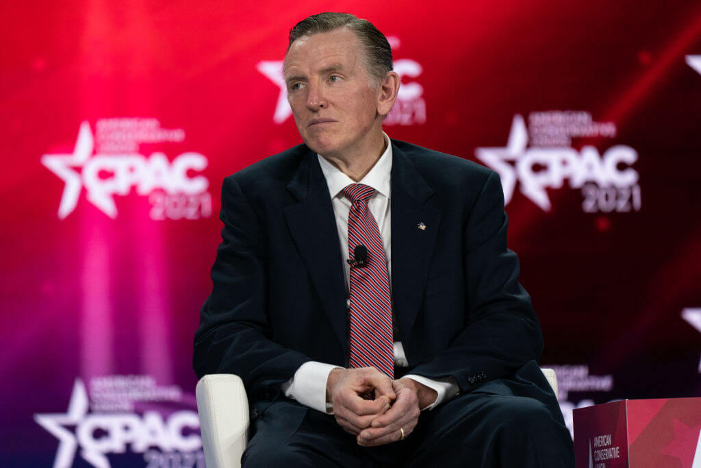 Rep. Paul Gosar (R-AZ) at the Conservative Political Action Conference (CPAC) on Feb. 27, 2021.