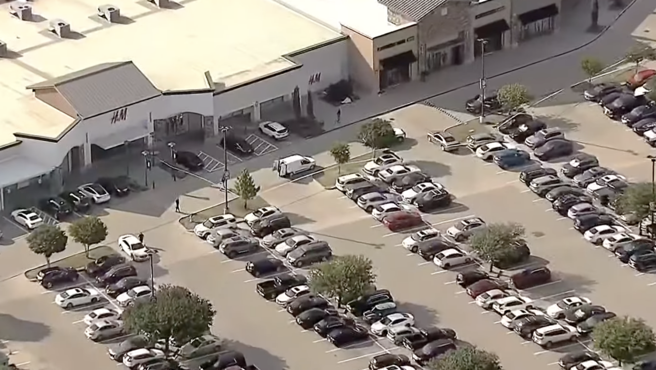 The site of the shooting on May 6, 2023. (Screenshot)