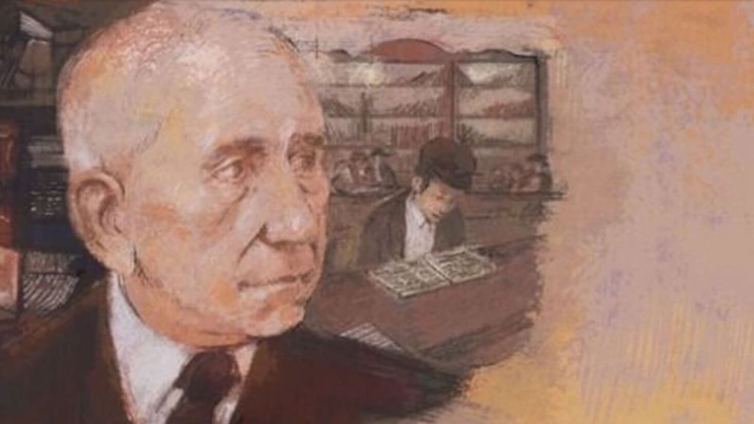 A portrait of Chaim Grade