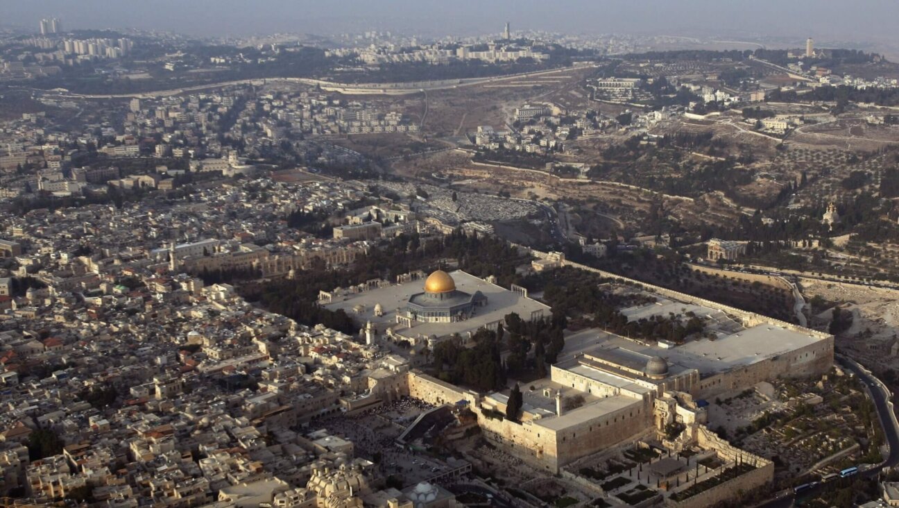 Aerial view of the Old City of Jerusalem, Oct. 2, 2007.