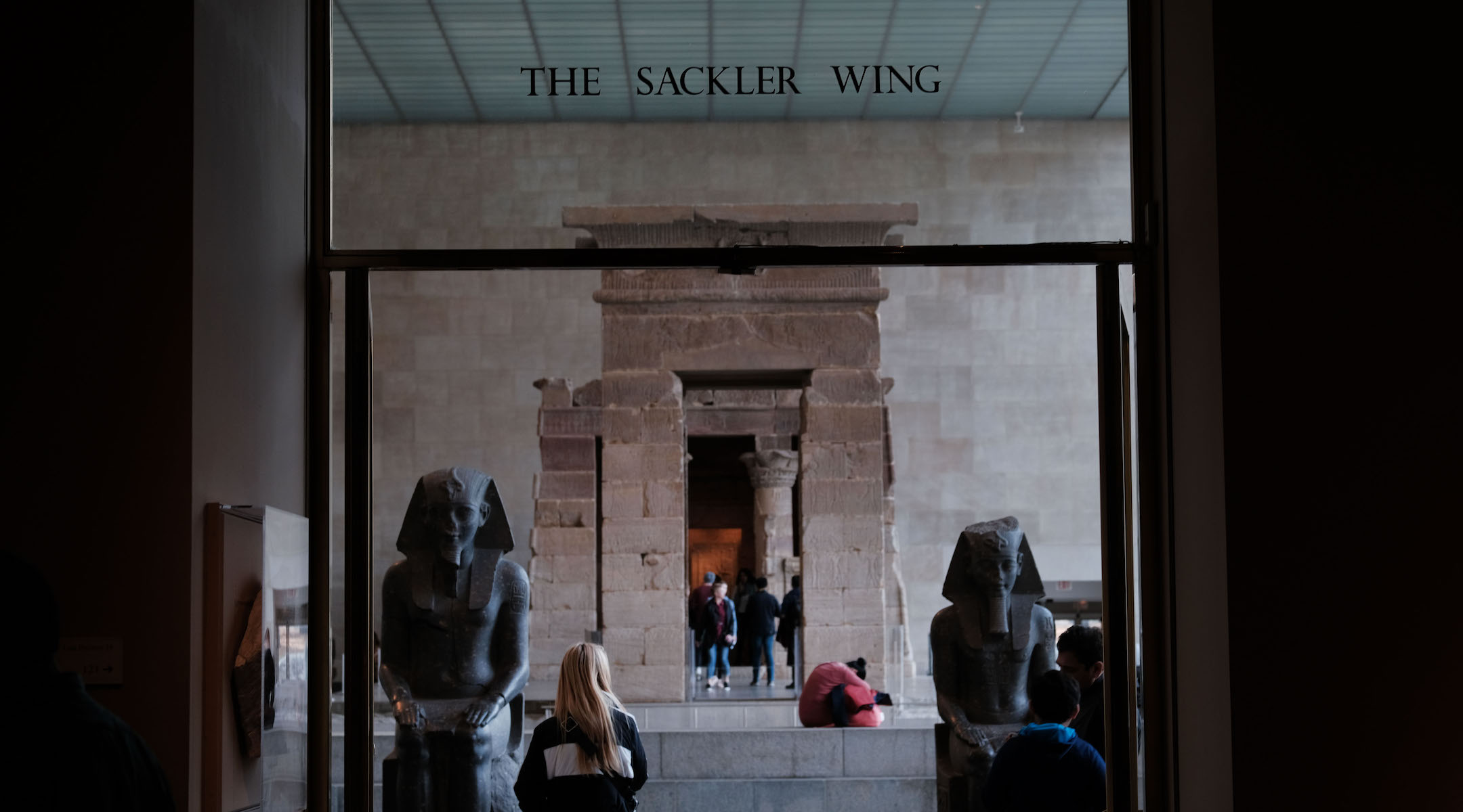 The Sackler name was on a number of institutions, including this wing at the Metropolitan Museum of Art in New York City that hours the famed Egyptian Temple of Dendur. (Spencer Platt/Getty Images)