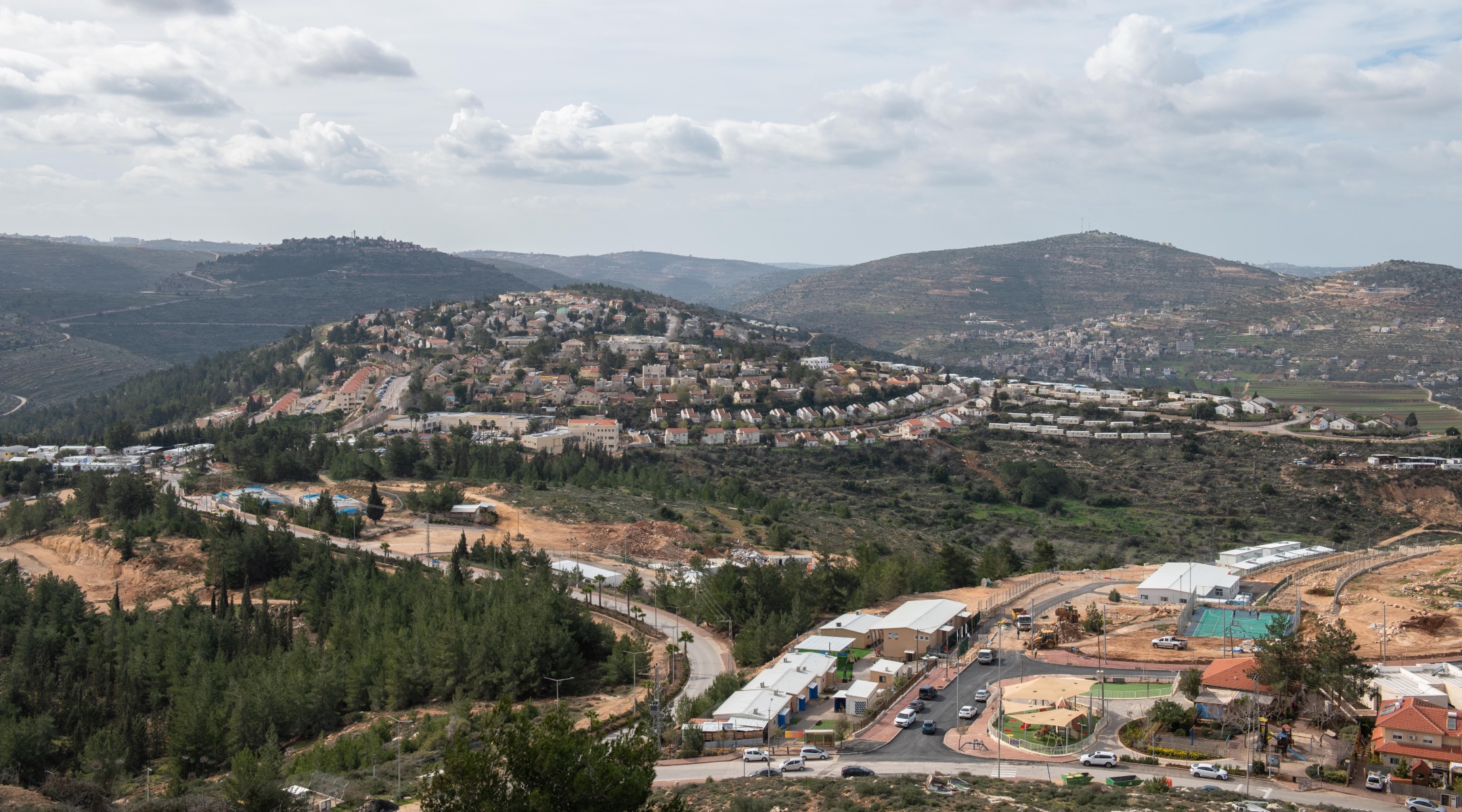 View of the Jewish settlement of Eli, in the West Bank, Jan. 17, 2021.(Sraya Diamant/Flash90)