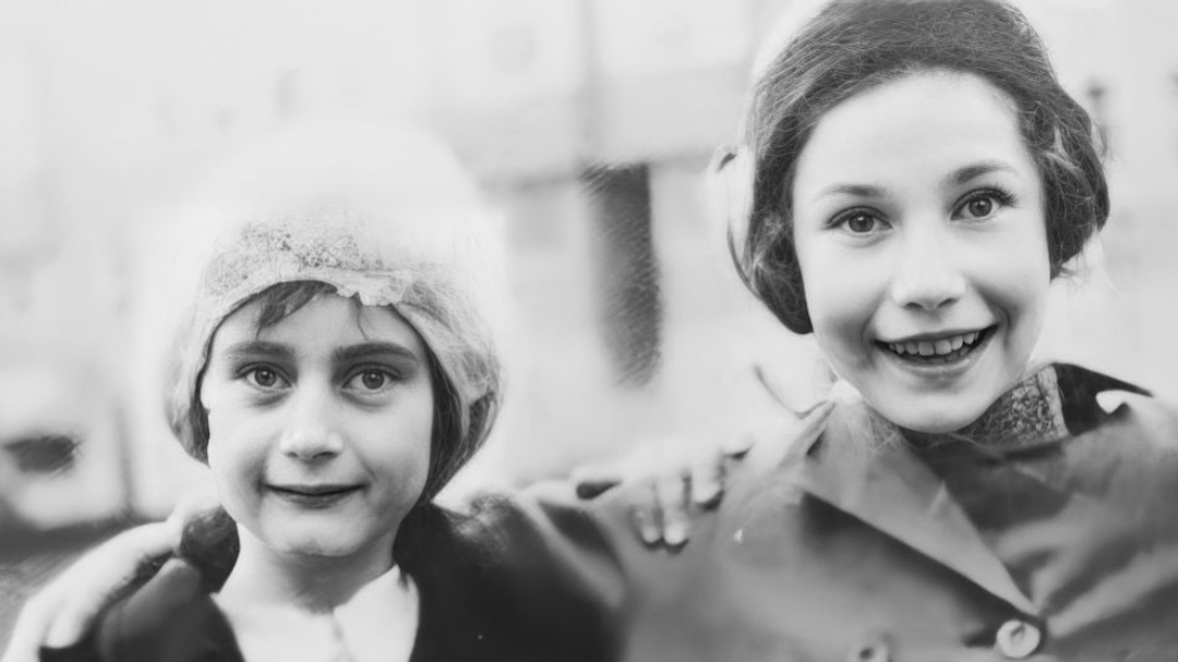 Hannah Pick-Goslar, on right, is seen with her friend Anne Frank in an undated image. (Courtesy of Anne Frank Fonds Basel)