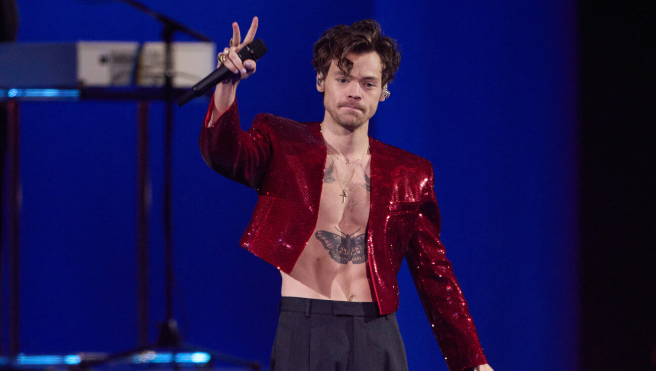 Harry Styles performs at the Brit Awards in the O2 Arena in London, Feb. 11, 2023. (Gareth Cattermole/Gareth Cattermole/Getty Images)