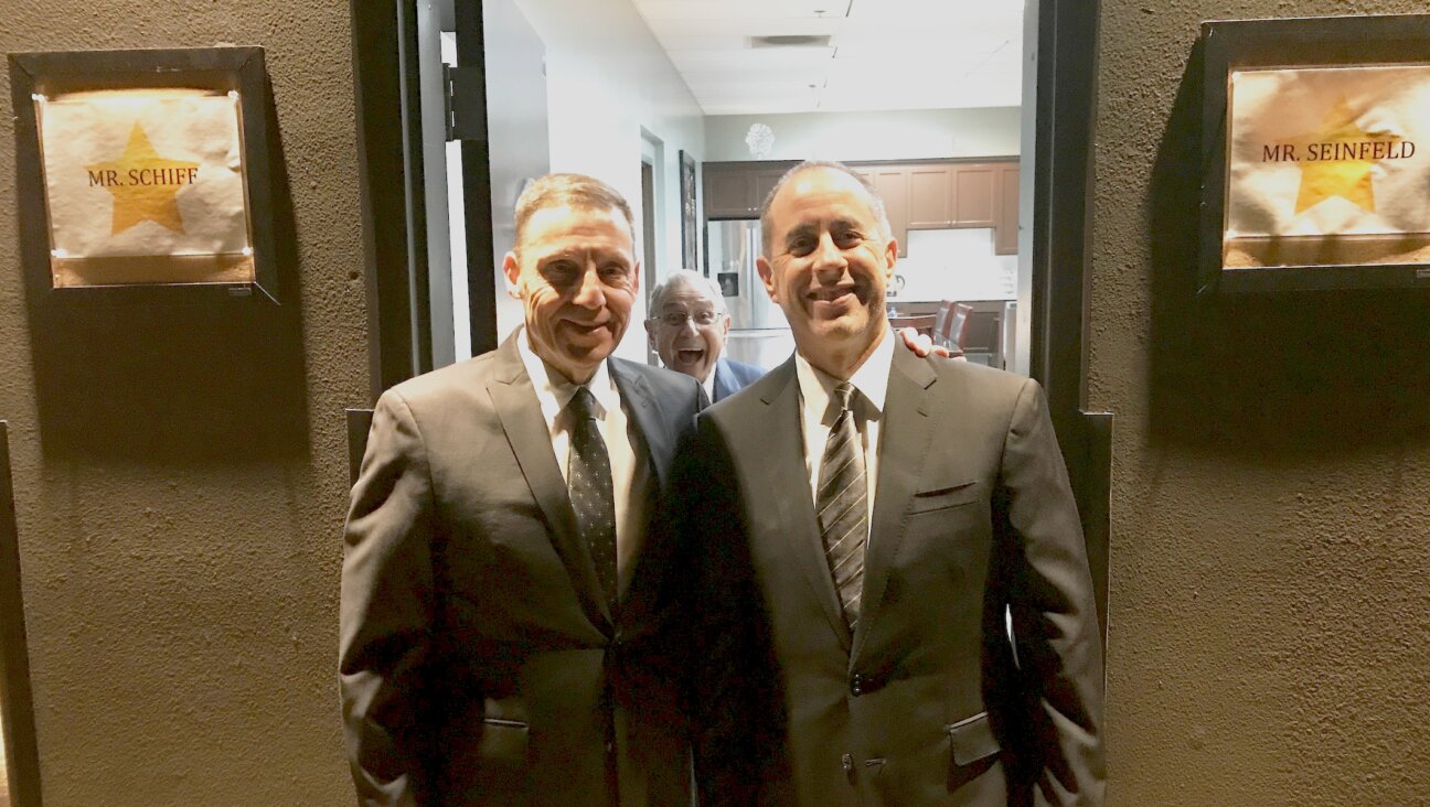 Mark Schiff, left, has opened for Jerry Seinfeld for decades. (Courtesy of Schiff)