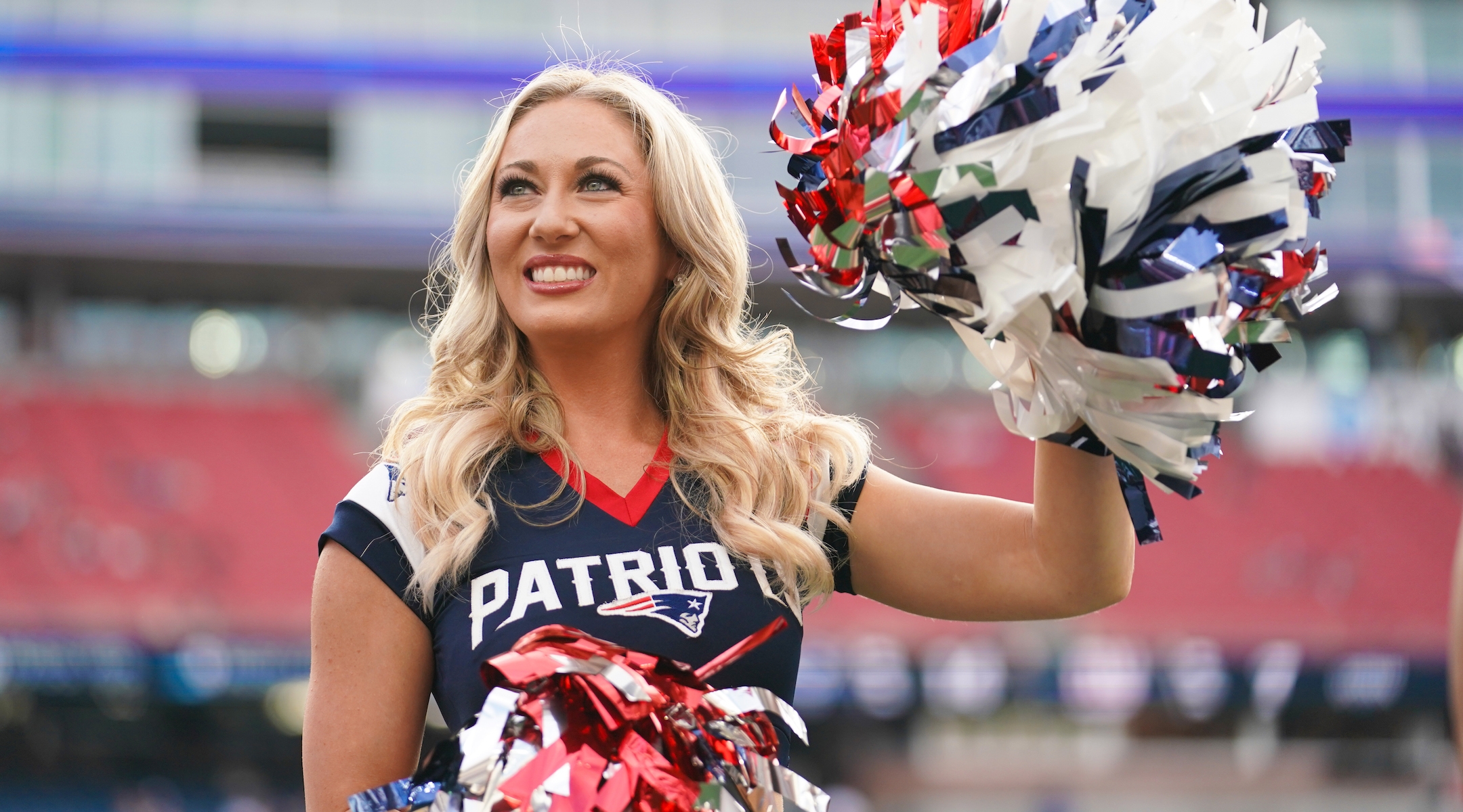 Eliza Kanner is entering her third season as a cheerleader for the New England Patriots. (Courtesy of the New England Patriots/Dwight Darian)