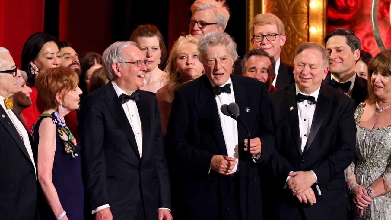 Tom Stoppard accepts the award for best new Pplay for “Leopoldstadt” onstage during The 76th Annual Tony Awards at United Palace Theater in New York City, June 11, 2023. (Theo Wargo/Getty Images for Tony Awards Productions)