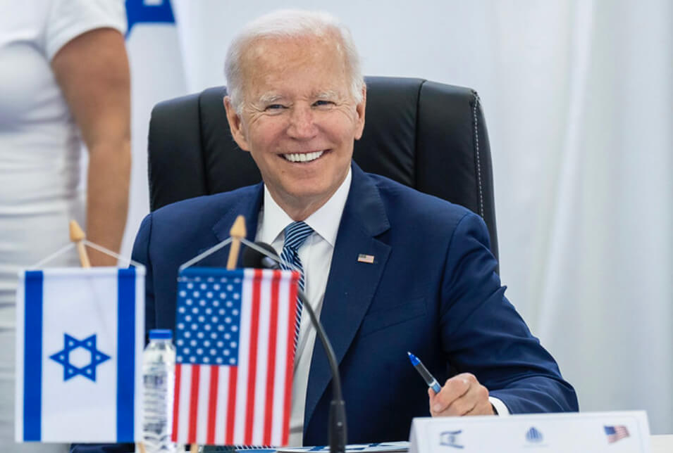 President Joe Biden in Israel on July 13, 2022. 
