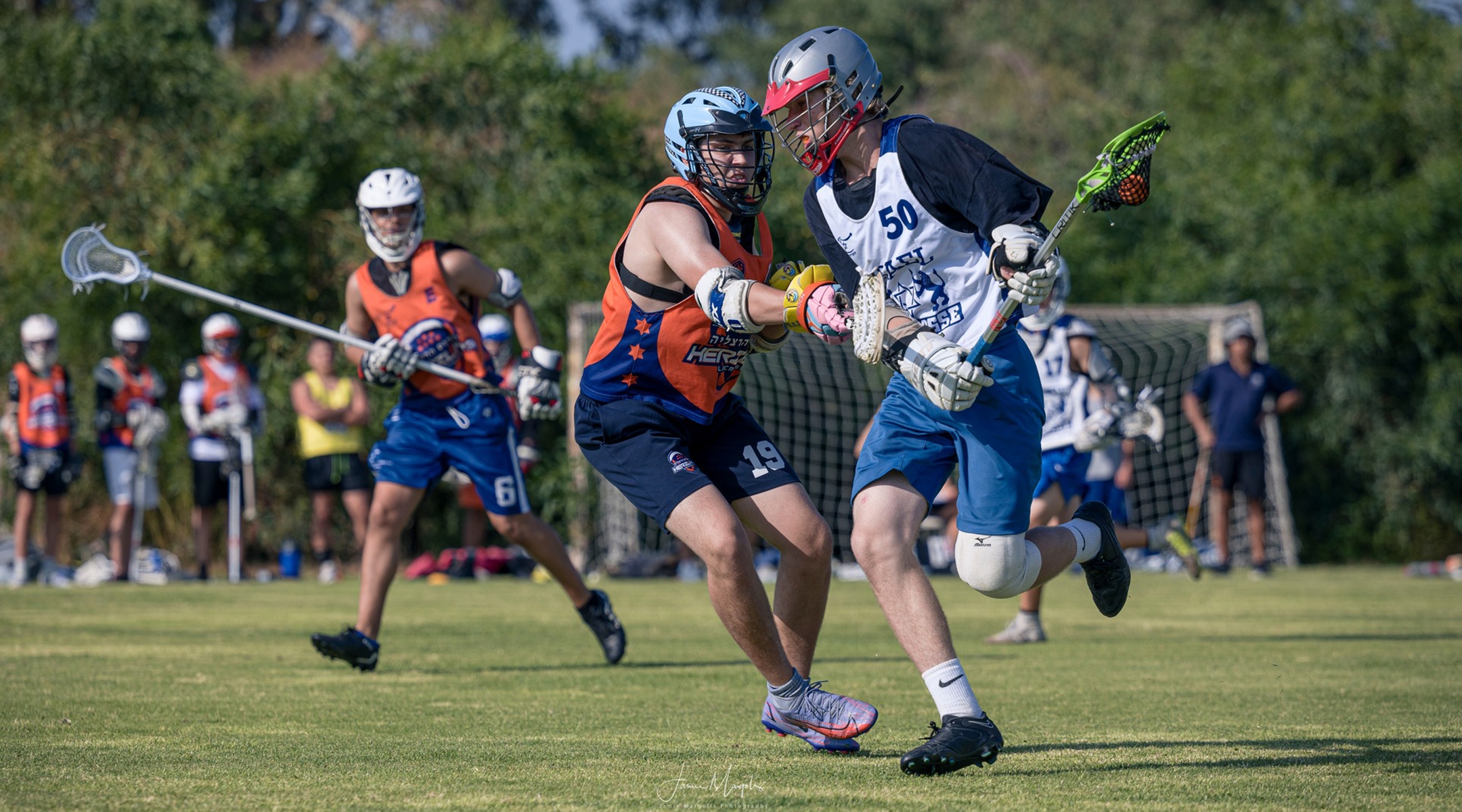 Lacrosse is catching on in Israel, where 300-400 children and teens are now playing the sport. (Courtesy of the Israel Lacrosse Association)