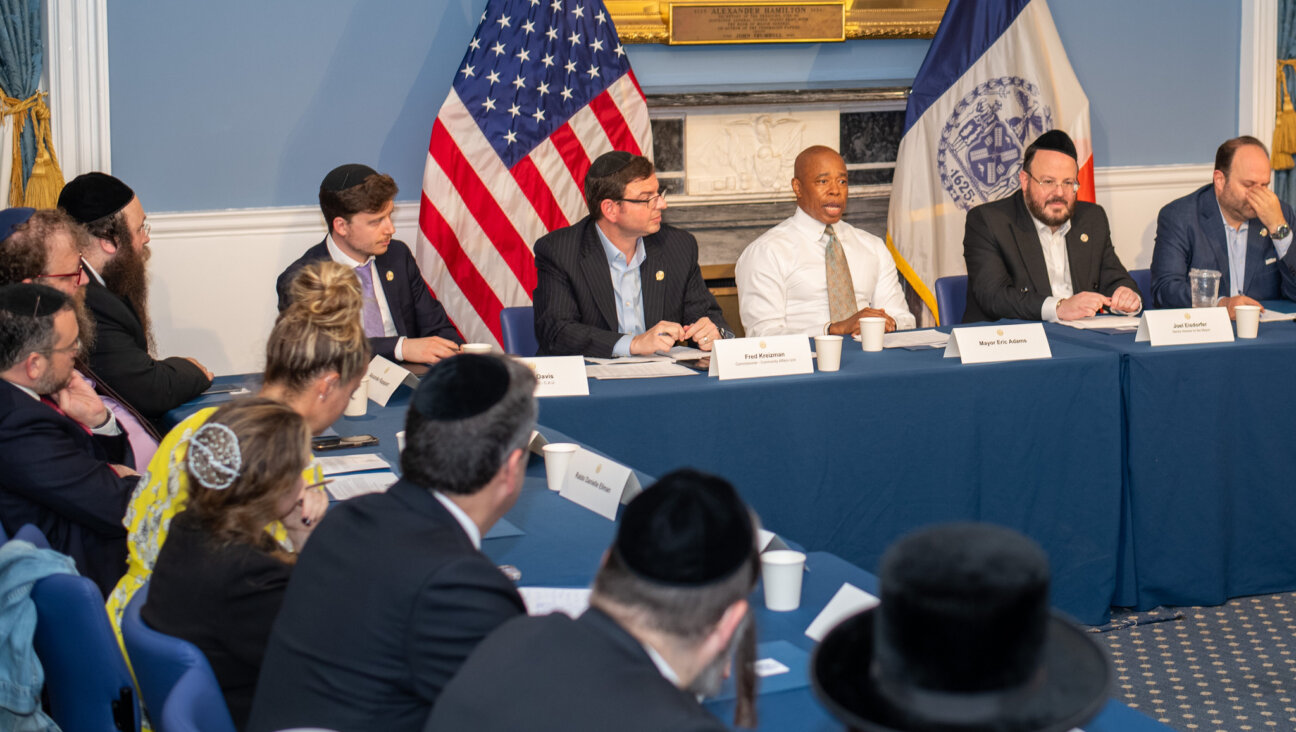 New York City Mayor Eric Adams at the inaugural meeting of his Jewish Advisory Council on June 26, 2023. 