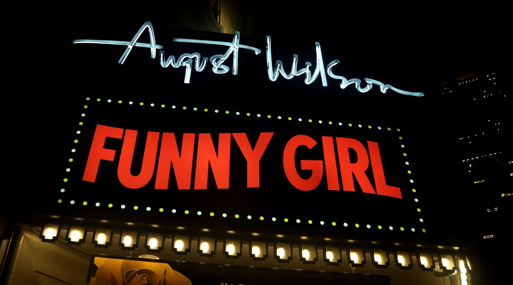 Signage for Broadway’s “Funny Girl,” which begins its national tour in September. (Bruce Glikas/WireImage via Getty Images)