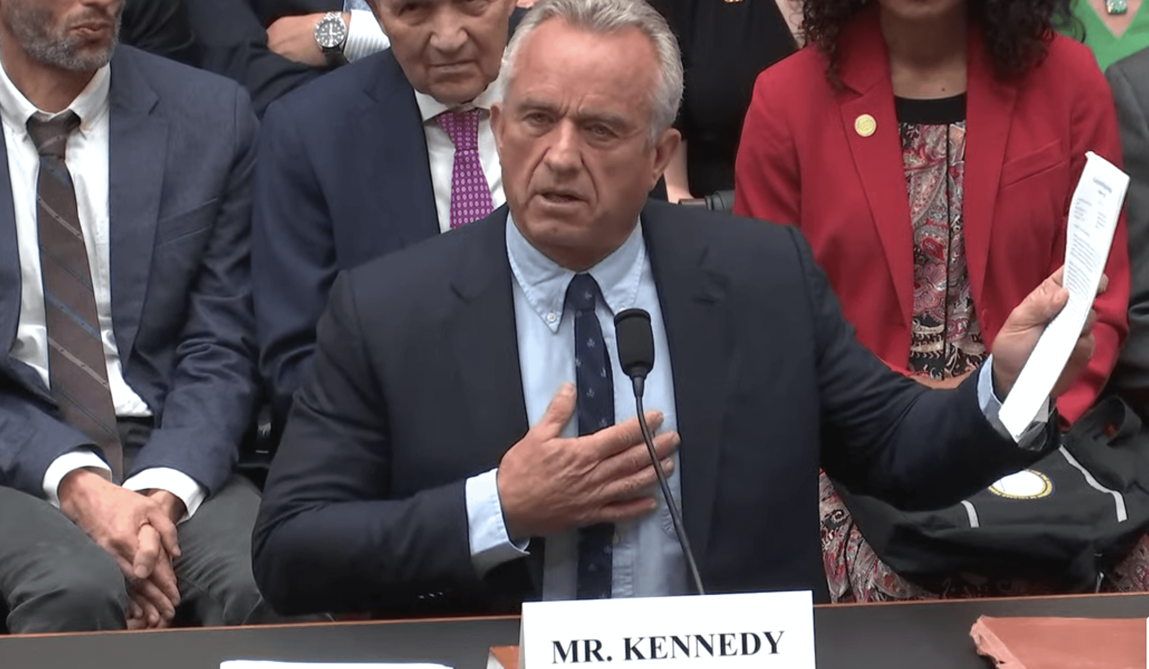 Robert F. Kennedy Jr., a Democratic presidential candidate, at a House hearing on July 20, 2023. 