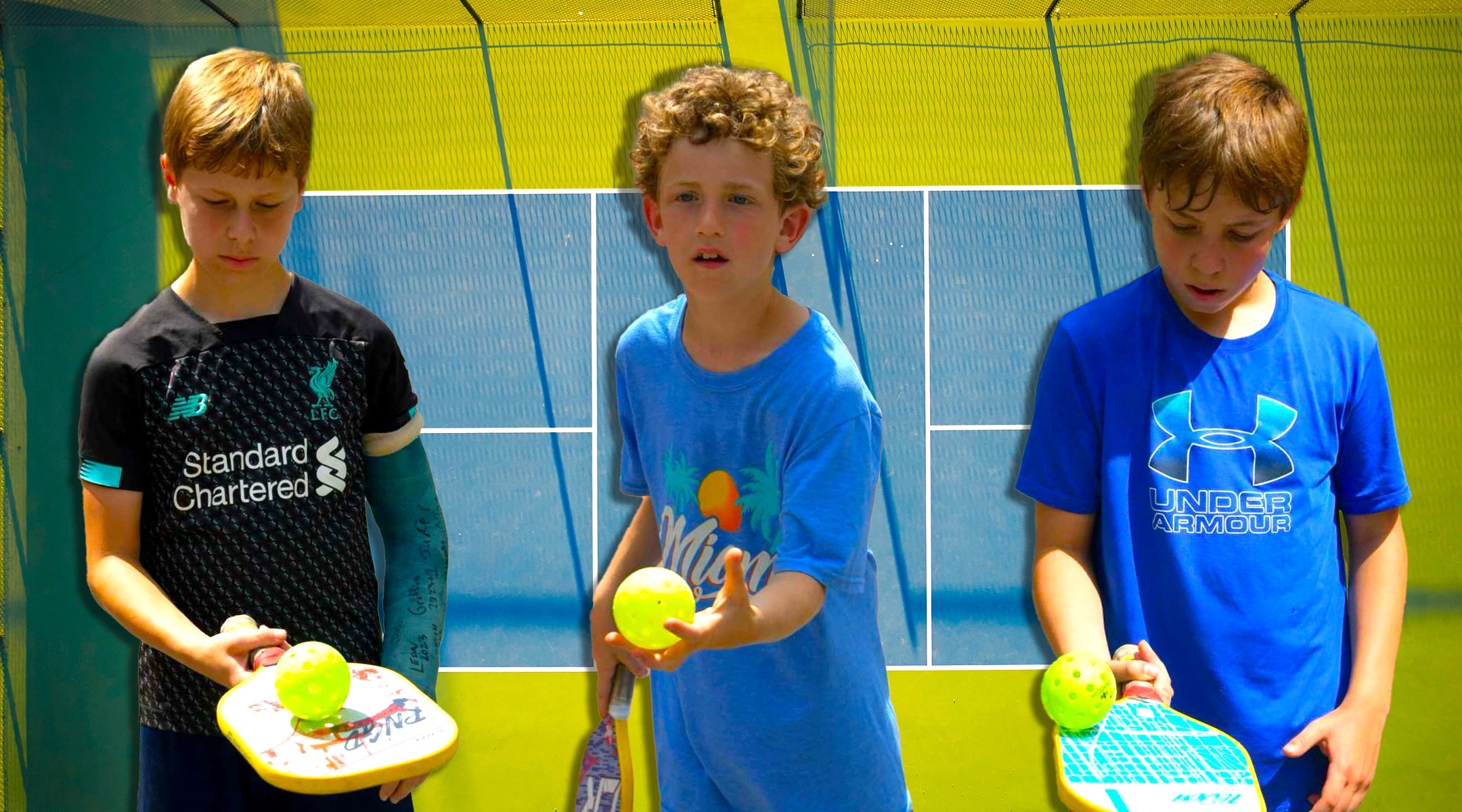 Pickleball has exploded in popularity at Jewish summer camps. (Courtesy of Camp Avoda; design by Mollie Suss)
