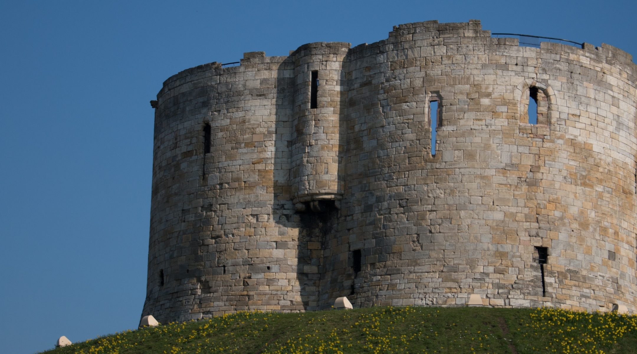 Clifford’s Tower, the site of the massacre of the Jews of York in 1190.
