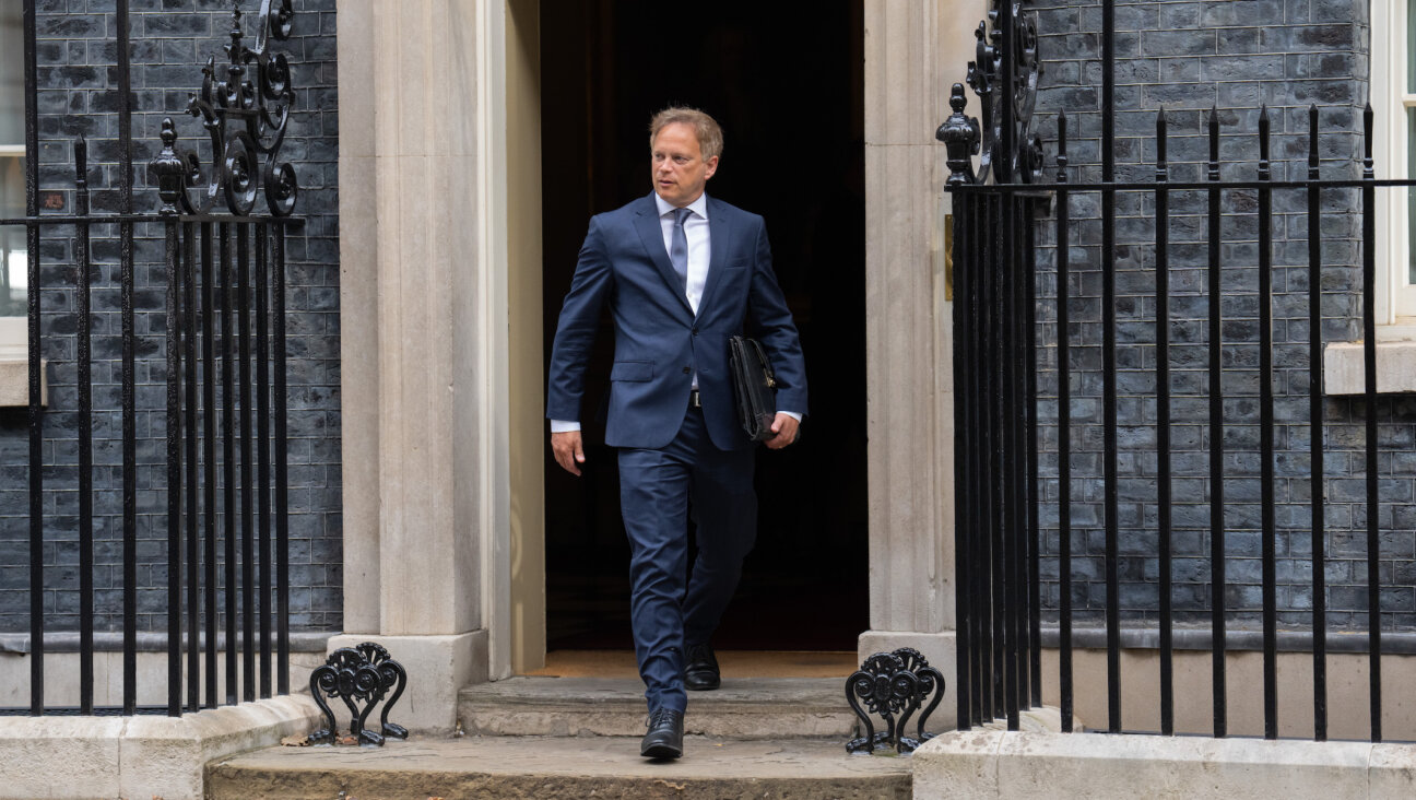 Grant Shapps leaves 10 Downing Street in London, Aug. 31, 2023. (Carl Court/Getty Images)