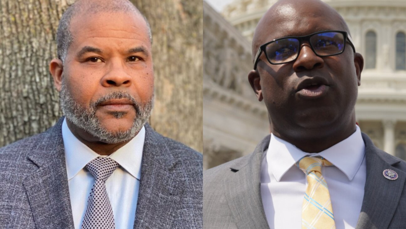 Pastor Michael Gerald, <i>left</i>, and Rep. Jamaal Bowman, <i>right</i>.