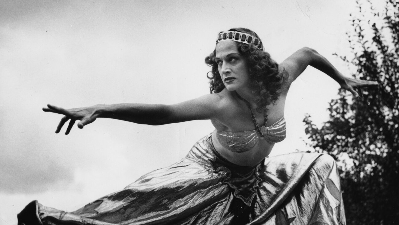 Ballerina Mia Slavenska performs as Salome at Jacob's Pillow, summer 1950. 
