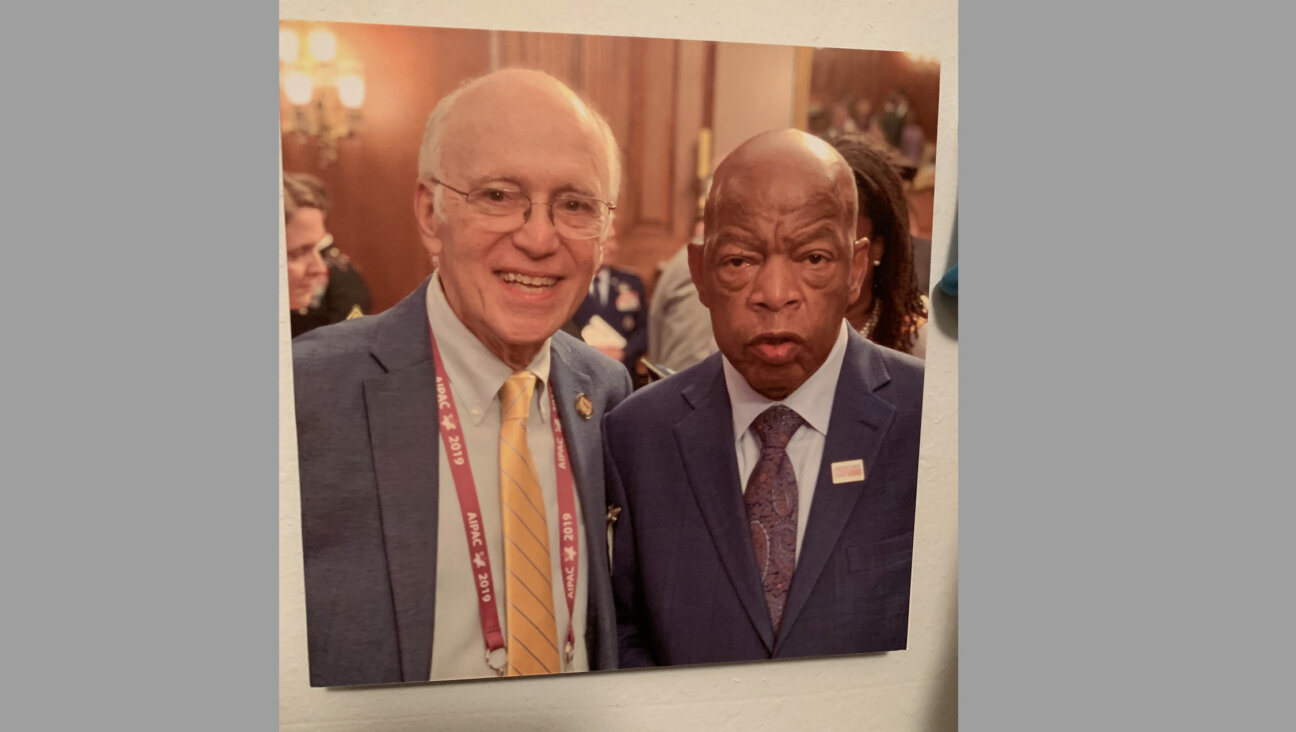 Harvey Burg, <i>left</i>, with his friend, the late Congressman John Lewis.