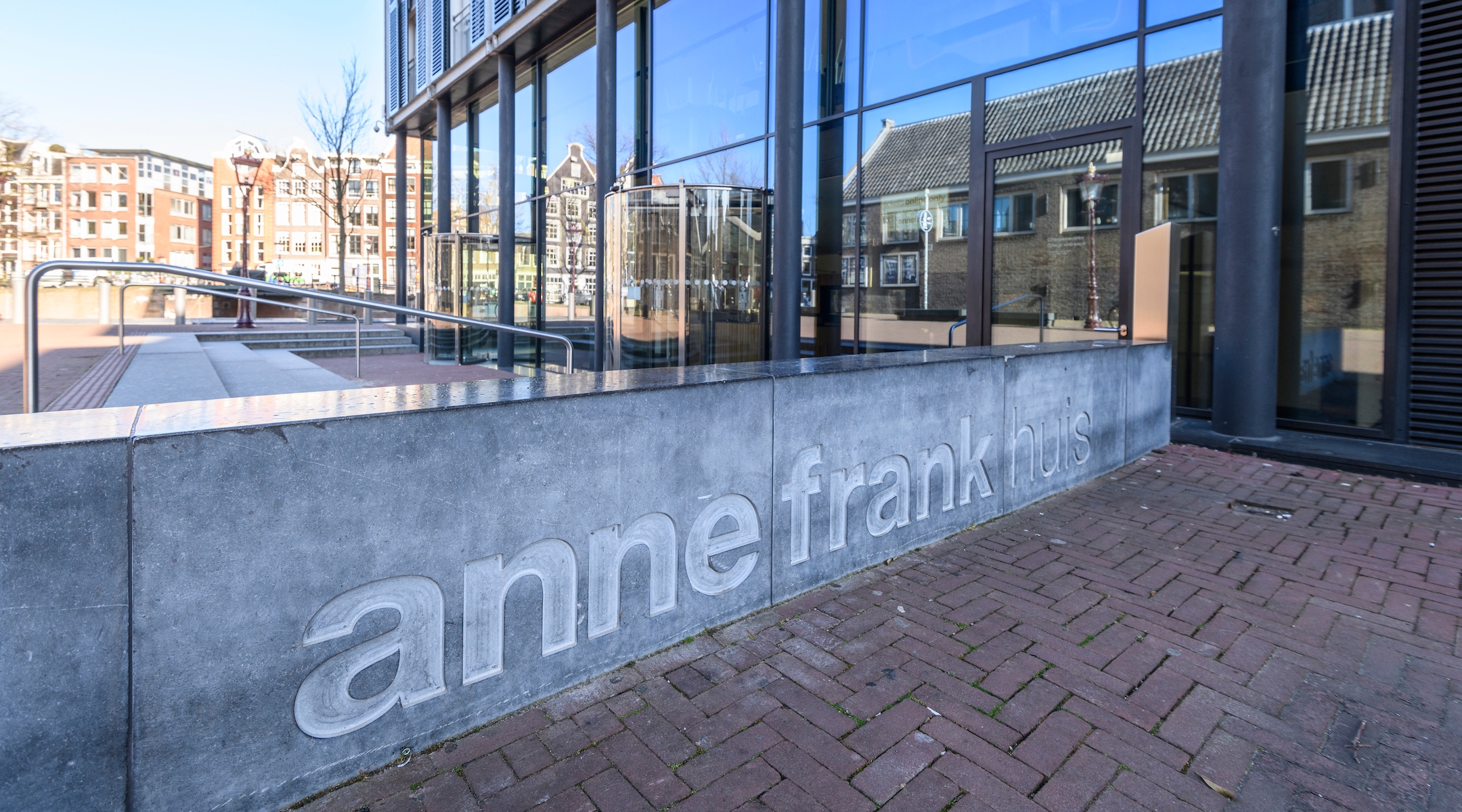 A view outside the Anne Frank House Museum in Amsterdam, March 31, 2020. (Sjoerd van der Wal/Getty Images)