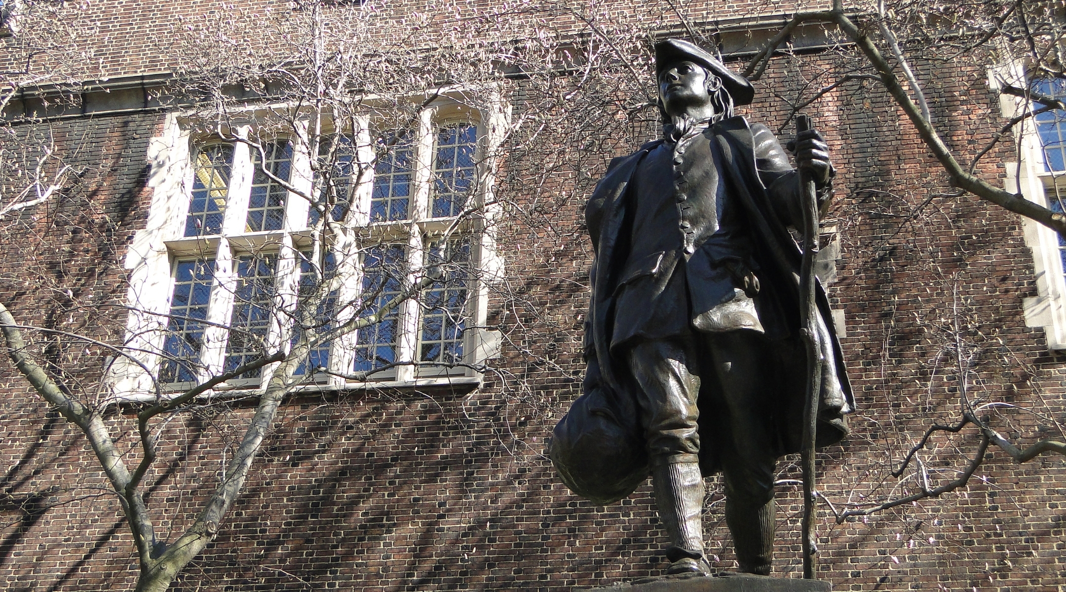 A statue of a young Benjamin Franklin at the University of Pennsylvania. (Wikimedia)