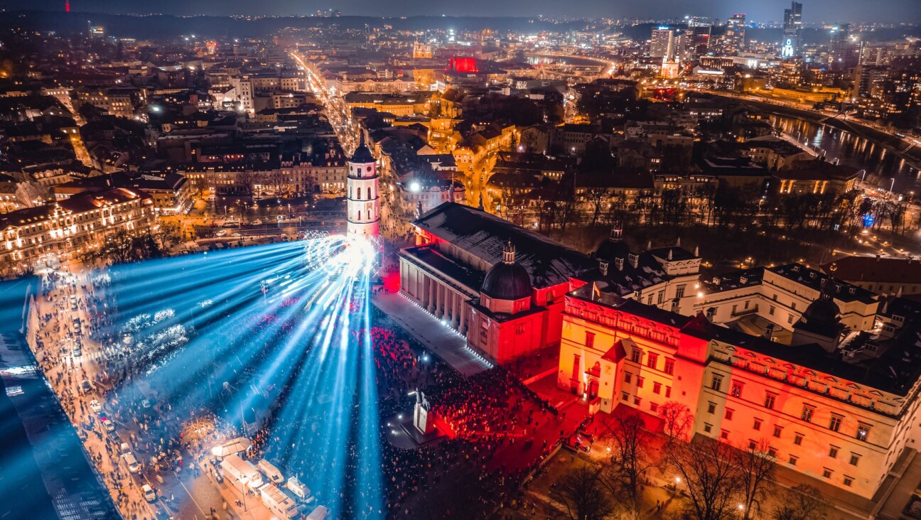 A view of an opening event for the Vilnius 700th anniversary events in the Lithuanian capital, Jan. 25, 2023. (Gabriel Khiterer)