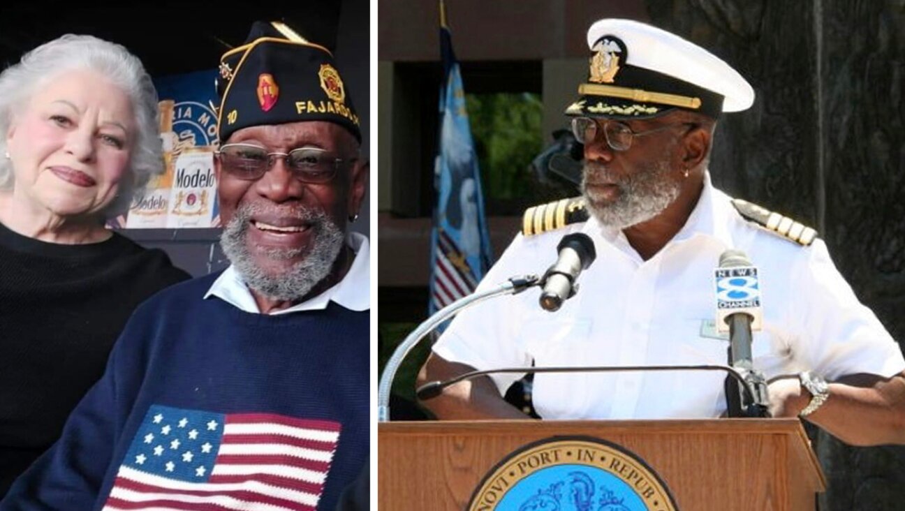 Left, Bill Pinkney and his former wife, Chicago food celebrity Ina Pinkney (Courtesy Ina Pinkney); at right, Capt. Bill Pinkney speaking in New Haven, Connecticut. (©2021Captain Bill Pinkney)