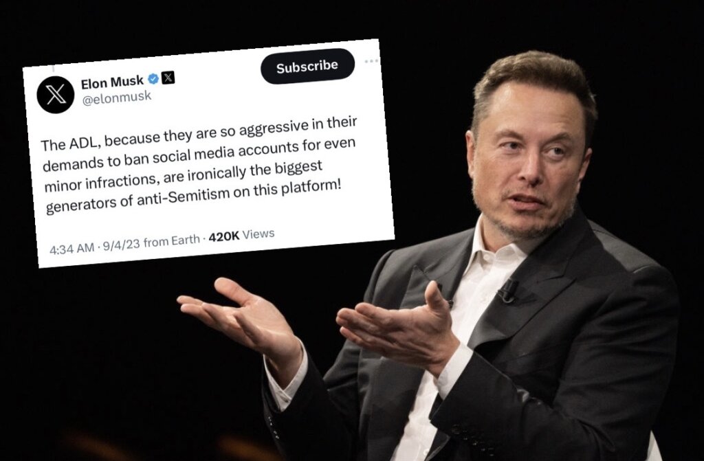 Elon Musk Accuses Adl Of Being ‘biggest Generators Of Anti Semitism On