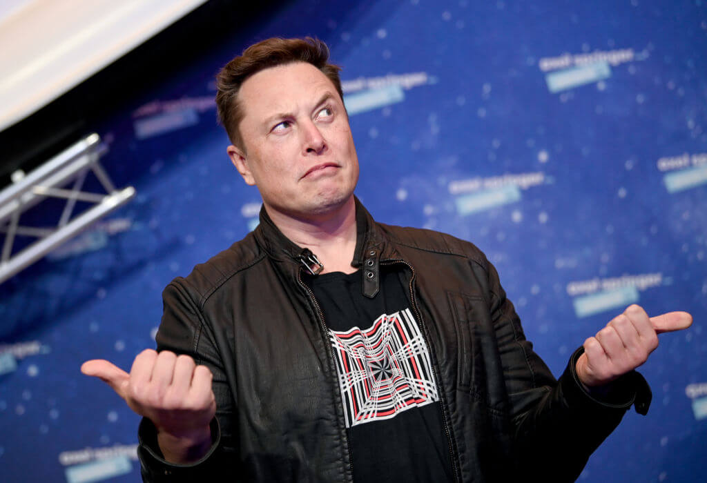 Elon Musk in Germany in 2020.