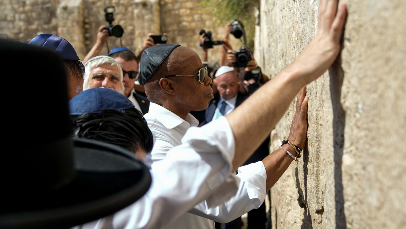 New York City Mayor Eric Adams at the Western Wall on Aug. 22, 2023.