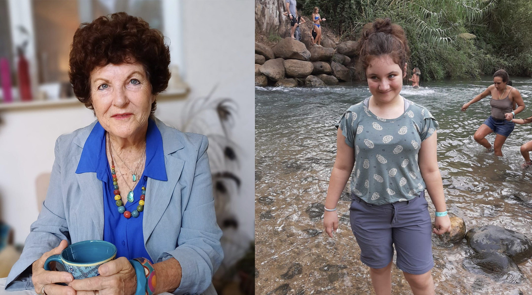 Carmela Dan, left, and her granddaughter Noya were among the residents of Kibbutz Nir Oz killed in the Oct. 7 Hamas attack on southern Israel.(Courtesy Jason Greenberg)