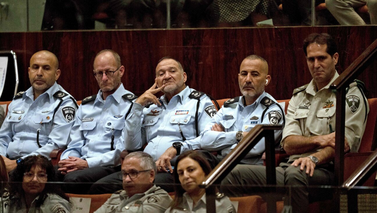Israeli Police Commissioner Yaakov Shabtai attends the swearing-in ceremony of the new Israeli government at the Knesset last November. Shabtai said in an Arabic TikTok video this week that any Israelis showing solidarity with Gaza should leave the country.