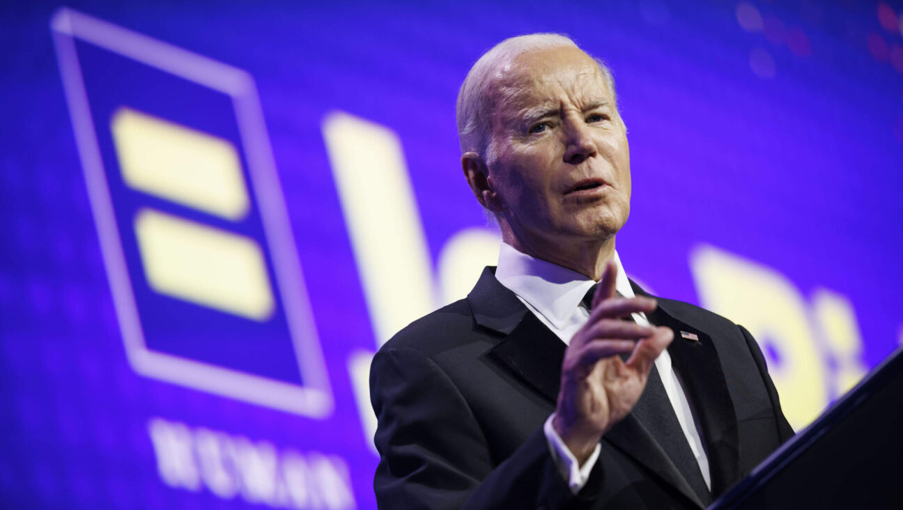President Joe Biden speaks at the Human Rights Campaign national dinner in Washington, D.C., on Saturday. Biden's strong support for Israel is one of his most deeply held beliefs. 