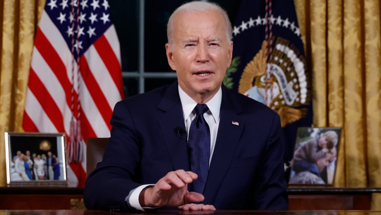 President Joe Biden addresses the nation from the Oval Office on Oct. 19, 2023. 