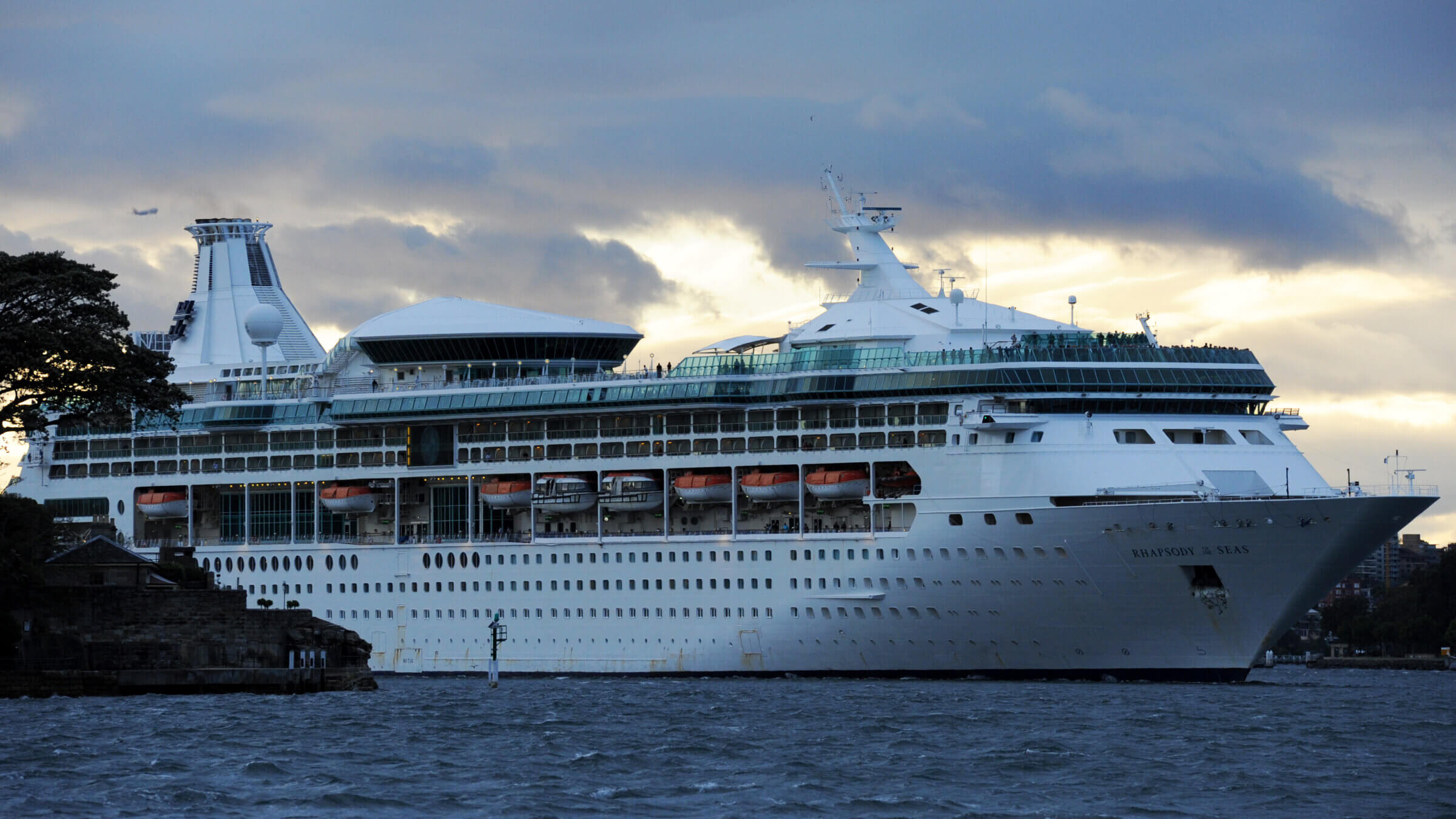 The <i>Rhapsody</i>, a Royal Caribbean cruise ship.