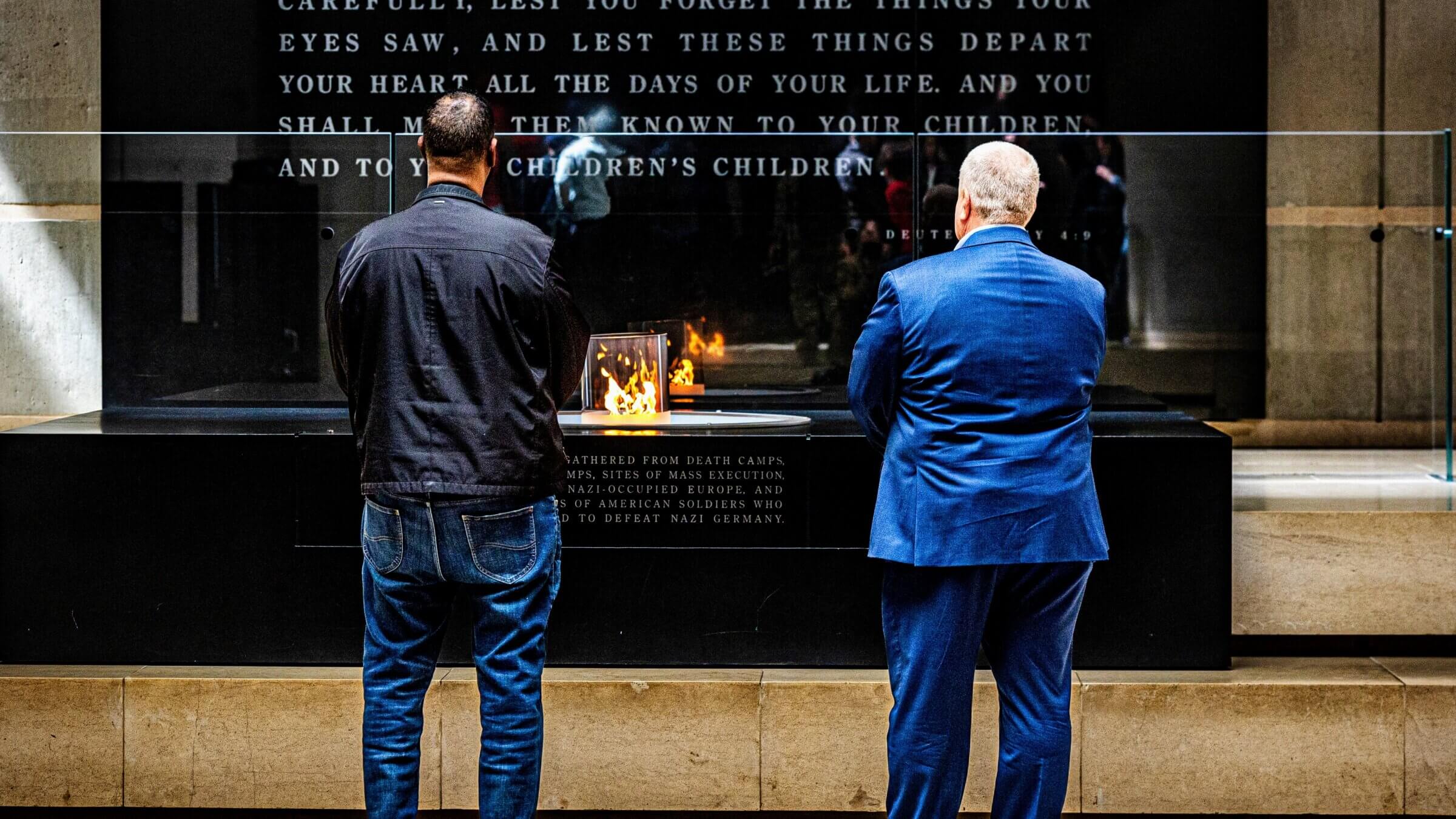 Minnesotans visit  the United States Holocaust Memorial Museum in a multi-ethnic delegation organized by the Jewish Community Relations Council in 2022.