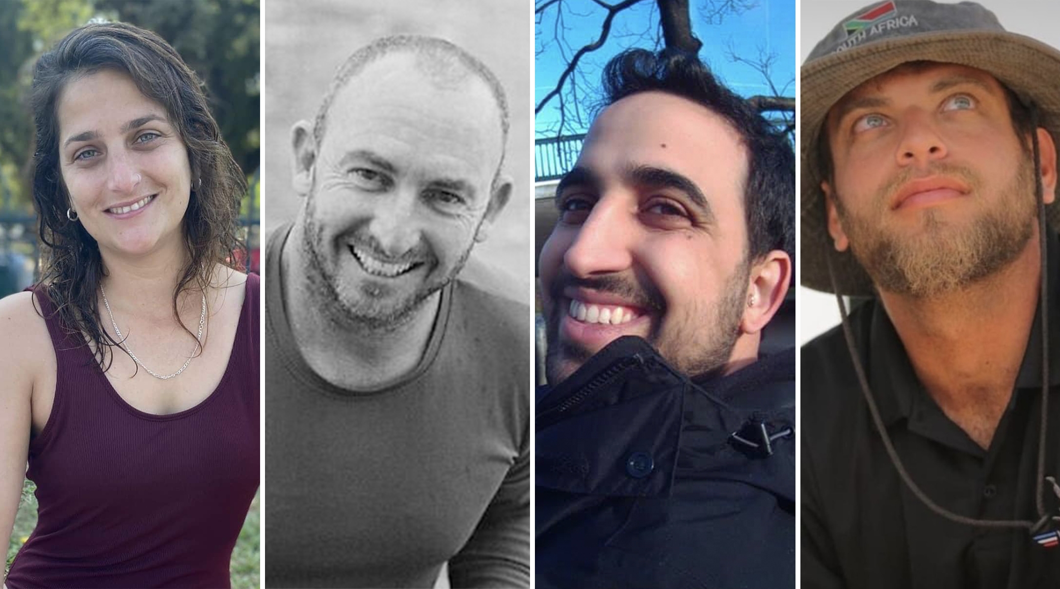 Sigal Levi, Tal Eilon, Ben Uri and Idan Herman, Israelis killed in the attacks launched Oct. 7 by Hamas, each had relatives at the Solomon Schechter Day School of Bergen County in New Milford, New Jersey. (Facebook and family photos)