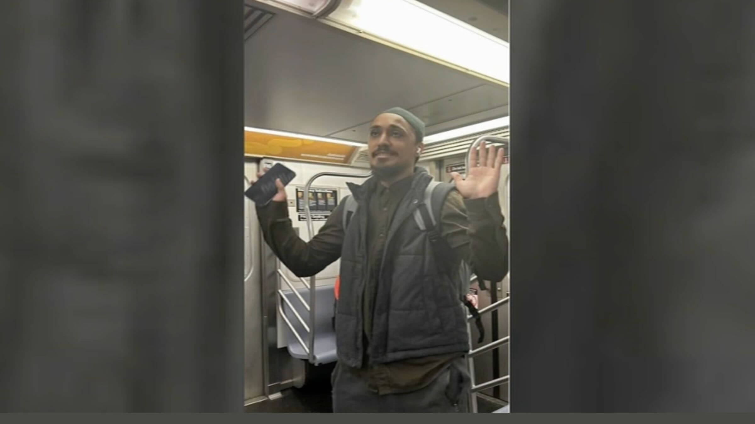 The NYPD distributed this image of a man wanted in connection with an incident in which a woman was punched. She told police that when she asked her assailant why he'd hit her, he said, You are Jewish.