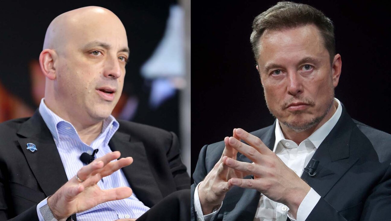 ADL CEO Jonathan Greenblatt (left) and X CEO Elon Musk