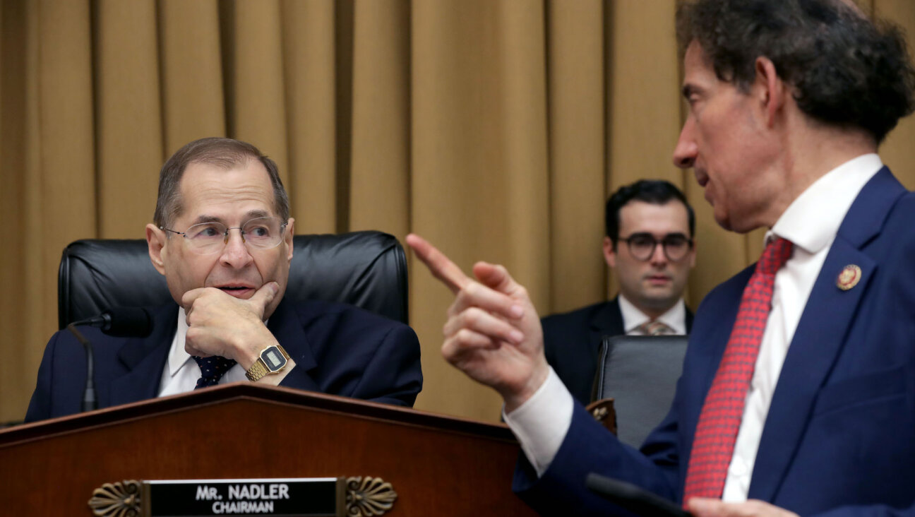 Rep. Jerry Nadler, seated, chairman of the House Judiciary Committee, and Rep. Jamie Raskin at a hearing on Capitol Hill, May 8, 2019. (Chip Somodevilla/Getty Images)