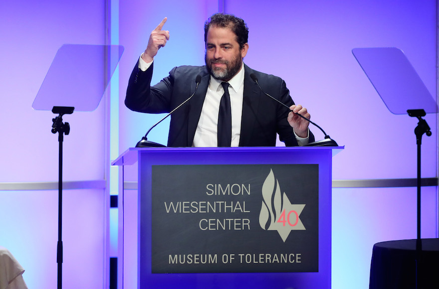 Brett Ratner speaks at The Simon Wiesenthal Center’s 2017 National Tribute Dinner at The Beverly Hilton Hotel in Beverly Hills, Calif., April 5, 2017. (Frederick M. Brown/Getty Images)