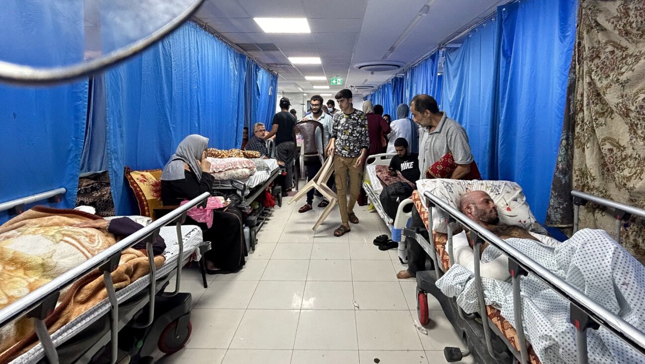 Palestinians seen at the Al Shifa Hospital in Gaza City, Nov. 10, 2023. (Flash90)