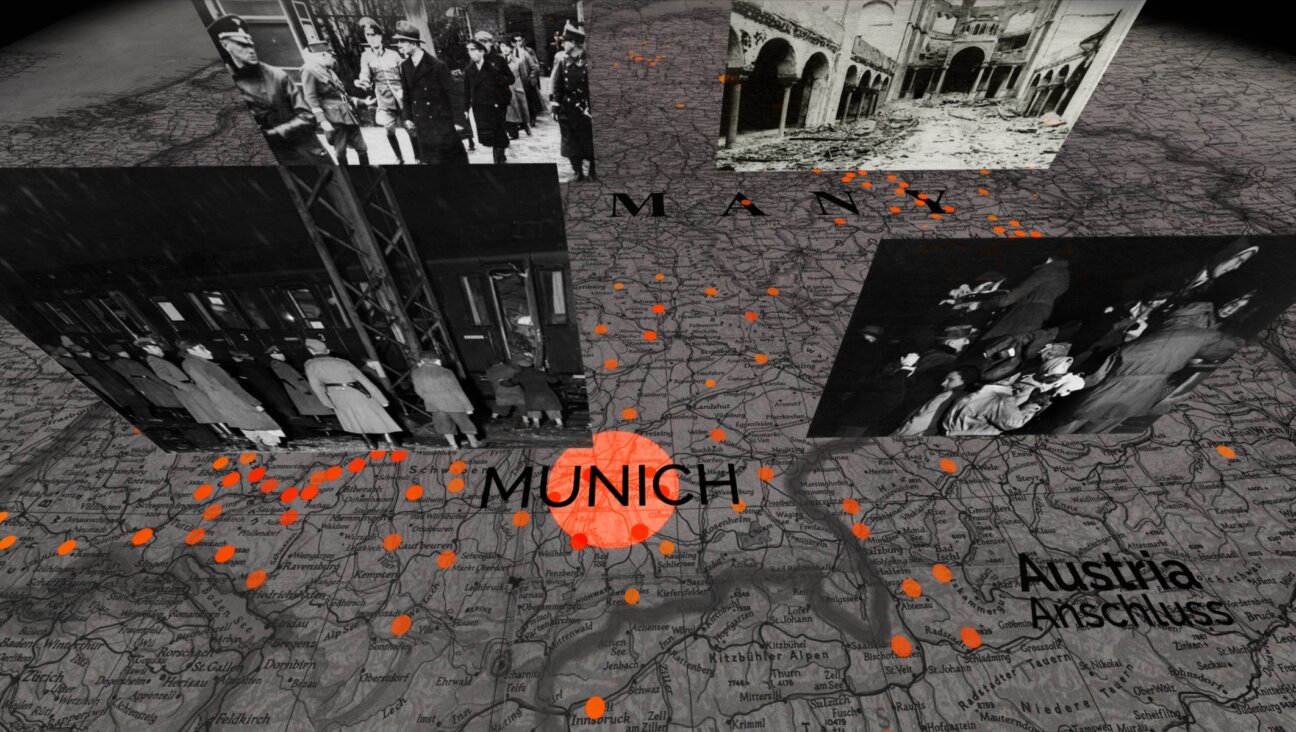 An image from the Holocaust history virtual reality experience being developed by the Conference of Jewish Claims Against Germany. (Claims Conference)