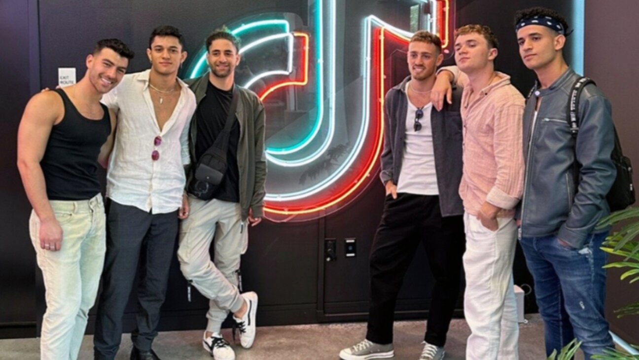 As1one, from left, is: Nadav Phillips, Ohad Attia, Aseel Farah, Niv Lin, Neta Rozenblat and Sadik Dogosh. (Screenshot from TikTok)