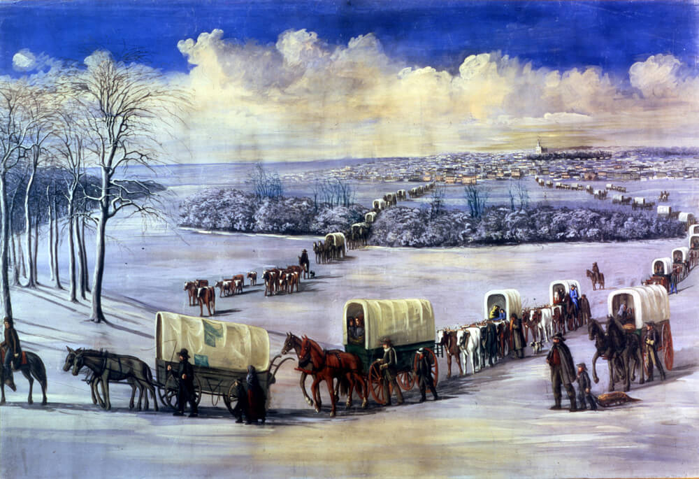 <i>Crossing the Mississippi on Ice</i>, by C.C.C.A. Christensen.
