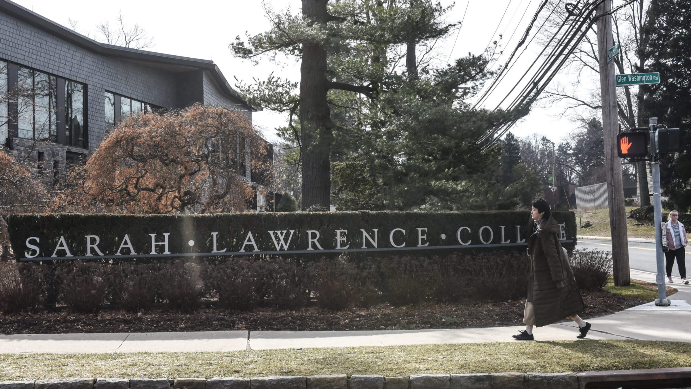 An exterior view of Sarah Lawrence College in Bronxville, New York.